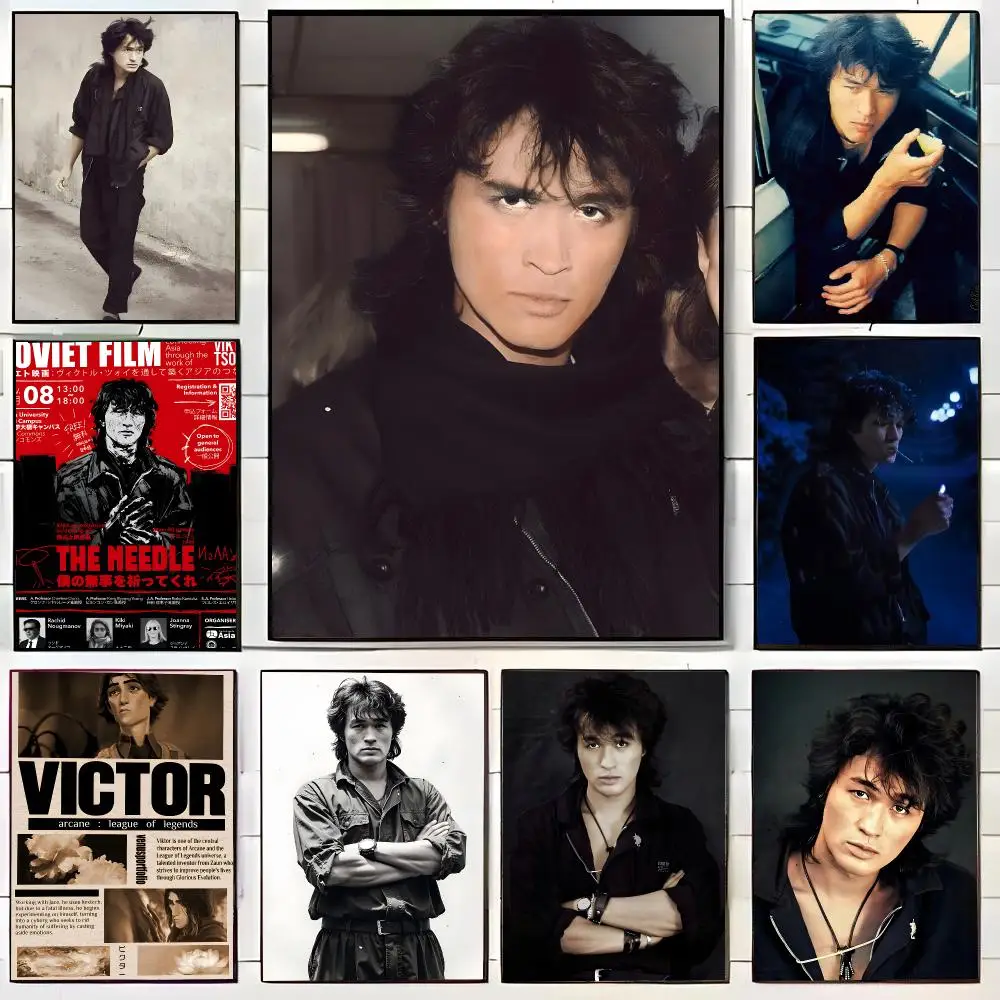 Viktor Tsoi Soviet-Russian Singer Poster HD Self-Adhesive Wall Decals For Living Room & Bedroom Home Decor Gift