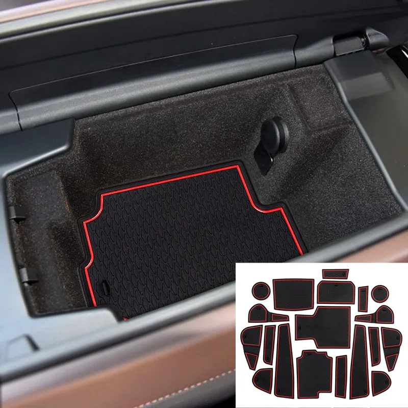 

Car pvc rubber anti-slip mat Door storage slot water cup anti-slip mat For BMW 5 series G30 2017 2018 2019