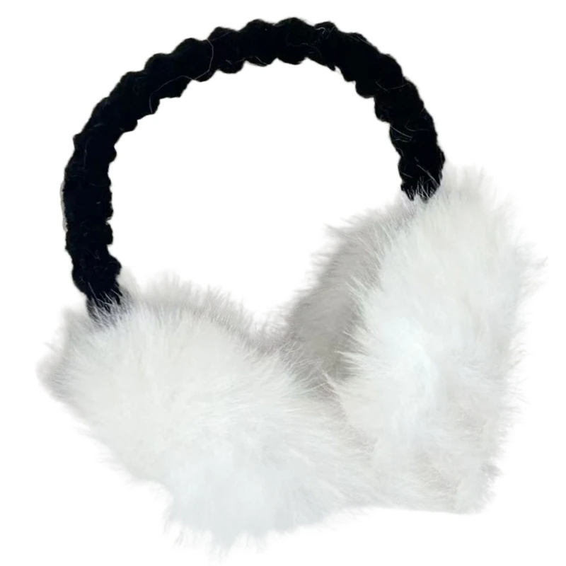 Cache-oreilles en peluche pour femmes filles, chauffe-oreilles par temps froid, protège-oreilles protection pour activités