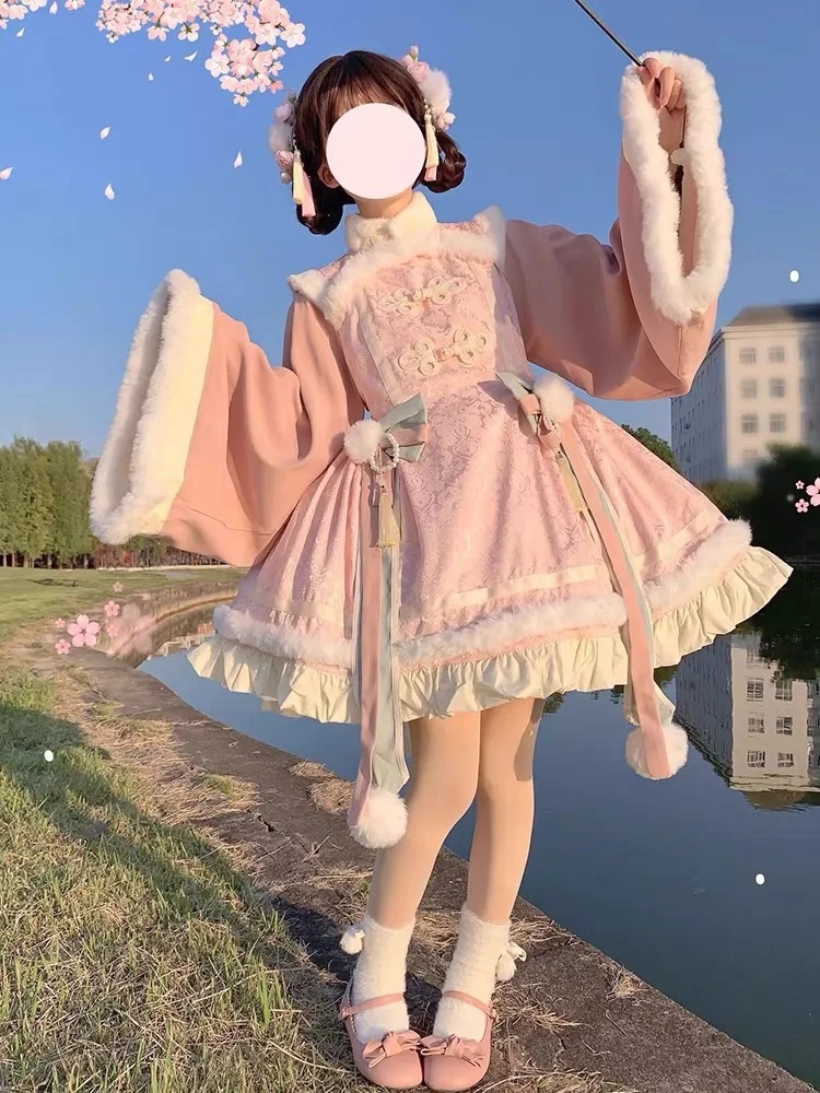 Sakura Lolita Dress Authentic Sugar Magic OP Lolita Light Dress Daily Dress Princess Dress Sweet Girl Candy Dress Fairy Dress