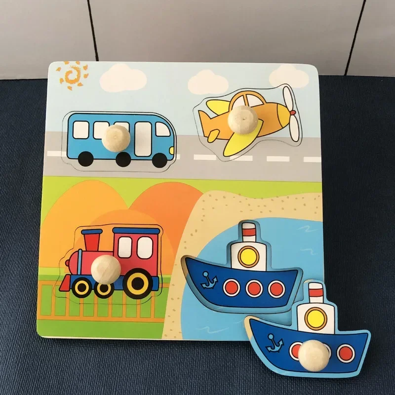 Brinquedos Montessori para Bebê, Prancheta de Mão, Jogo de Puzzle, Motoras Finas, Brinquedos Educativos Infantis, Crianças, 1 ano, 2 anos, 3 anos