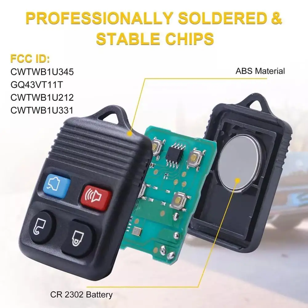 Рисунок 6 - 4/3 кнопки, автомобильный бесключевой доступ