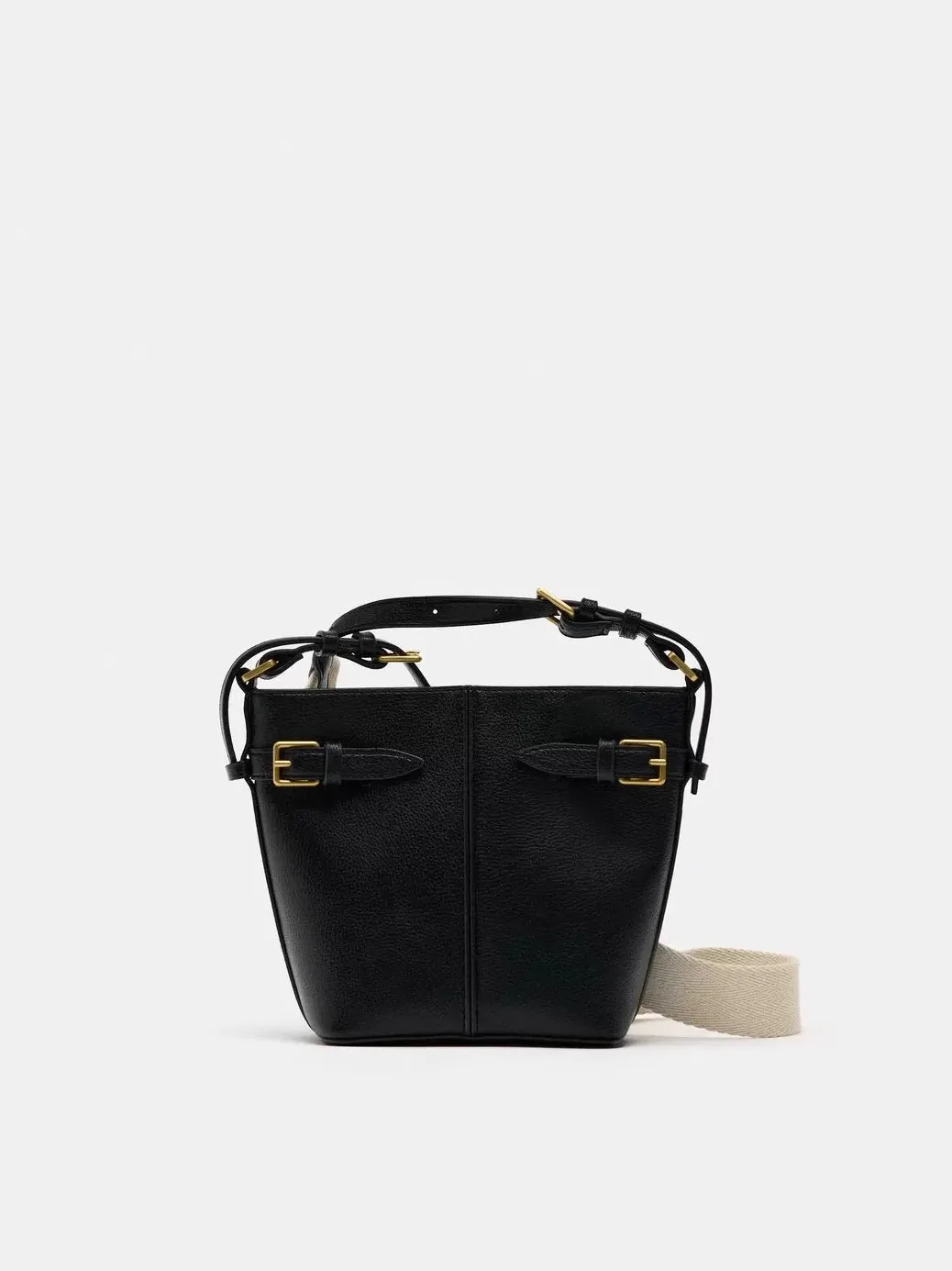 Bolsa balde vintage 2025 para mulheres, bolsa crossbody com detalhe de fivela, bolsa de ombro retrô, bolsa de dia versátil