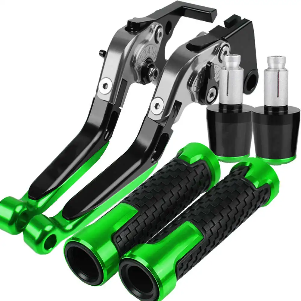 For KAWASAKI ER6N ER-6N ER 6N 2009 2010 2011 2012 2013 2014 2015 2016 2017 Motorcycle Brake Clutch Levers & Handlebar Grips ends