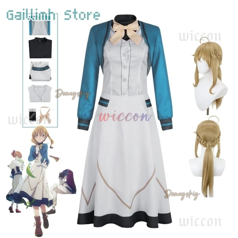 

Anime Silent Witch Monica Everett Cosplay Costume Monica Cosplay Coat Dress Vest Bow Tie Socks Full Set For Women Girls Carnival