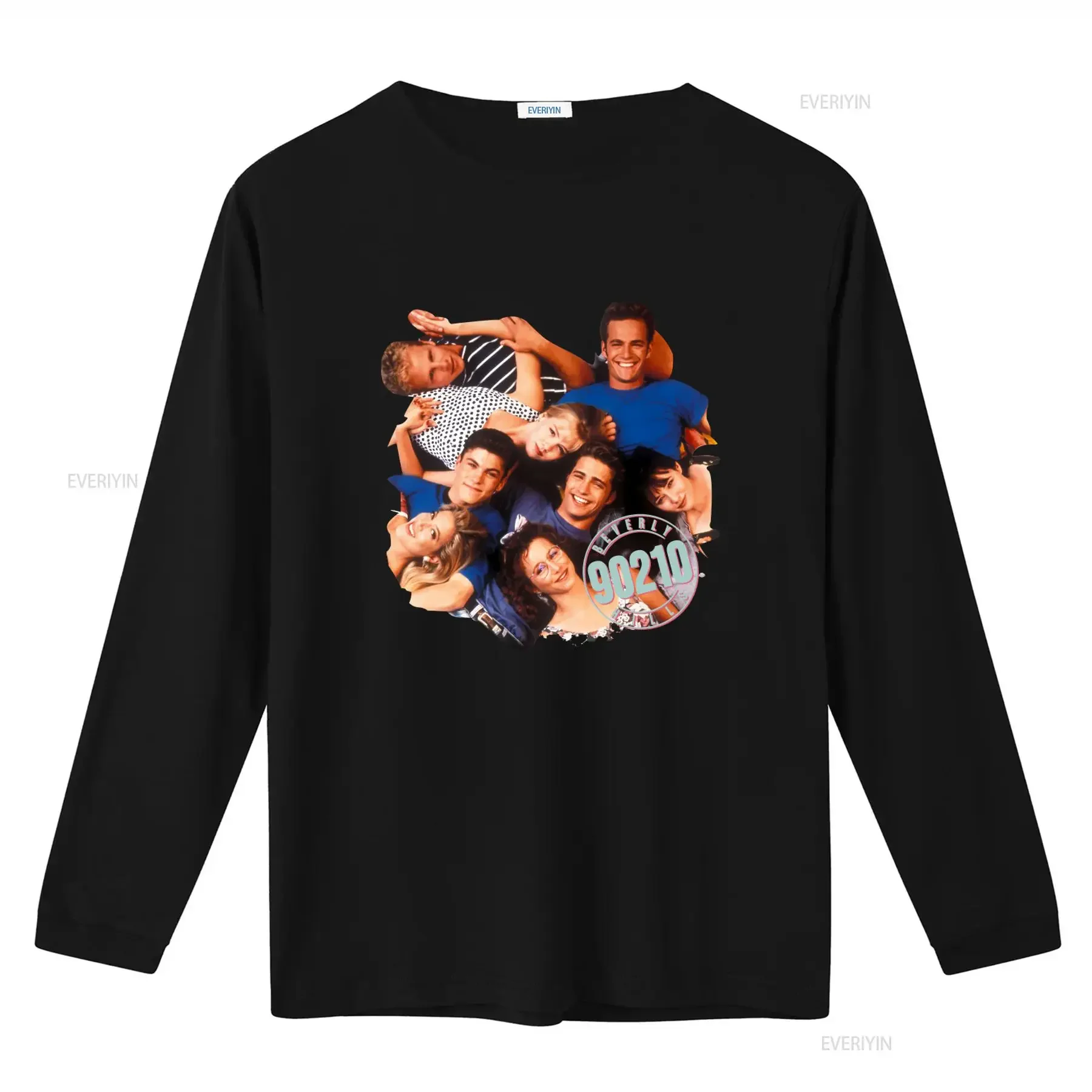 Cast Beverly Hills 90210 T Shirt Retro TV Show  vintage Washed Versatile graphic Unisex Stretched fashion designer clothes
