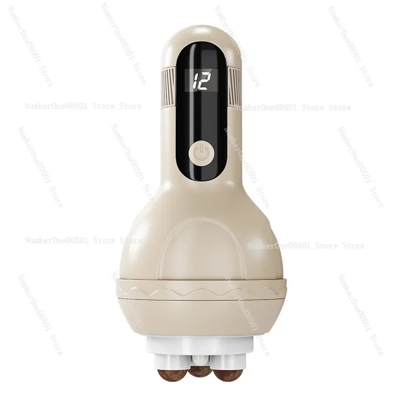

Automatic Heating Slimming Massager Bian Stone Abdominal Massage Device Handheld Waist Massager with Heat Therapy -095