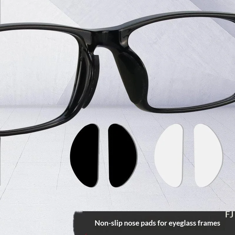[YU]20Pcs Clear Self Adhesive Glasses Nose Pads Non Slip Invisible Soft Silicone Eyewear Grips Easy to Install No Tools Needed