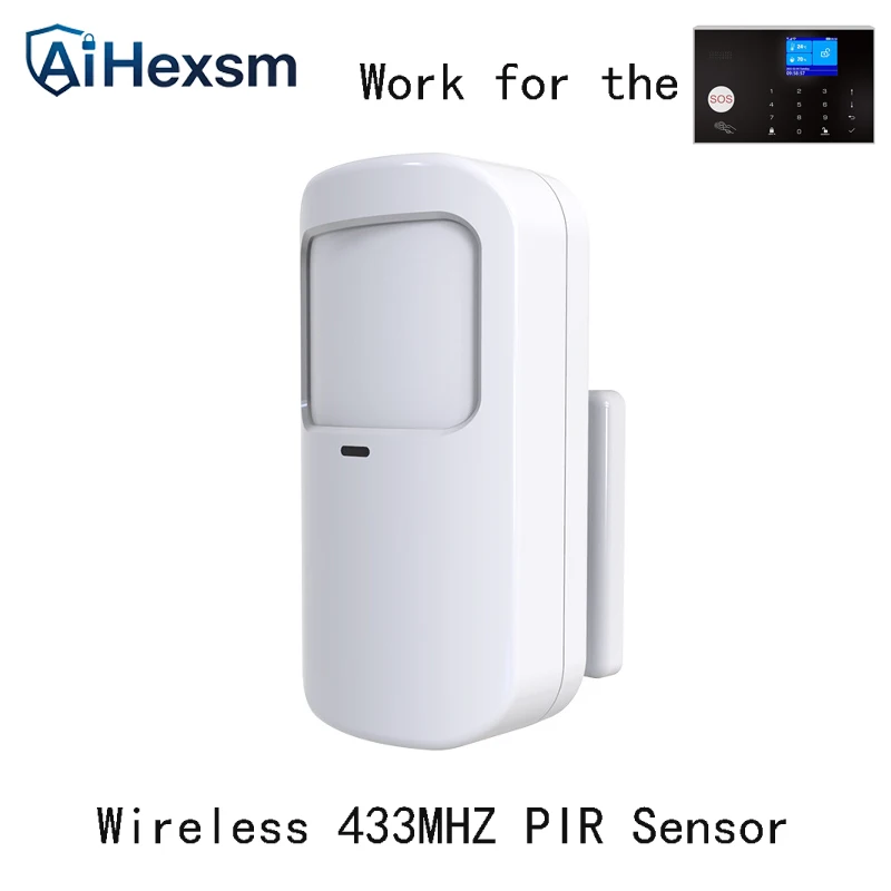 Беспроводной 433 МГц PIR-датчик движения с защитой от домашних животных, детектор 15 кг, иммунитет к домашним животным, код EV1527, аксессуары для сигнализации хоста умного дома