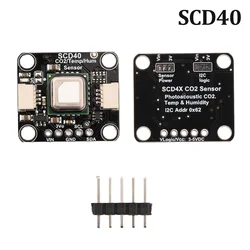 SCD41 Gas Sensor Module Detects CO2 Carbon Dioxide Temperature and Humidity Sensor I2C Communication SCD40 Gas Sensor Module