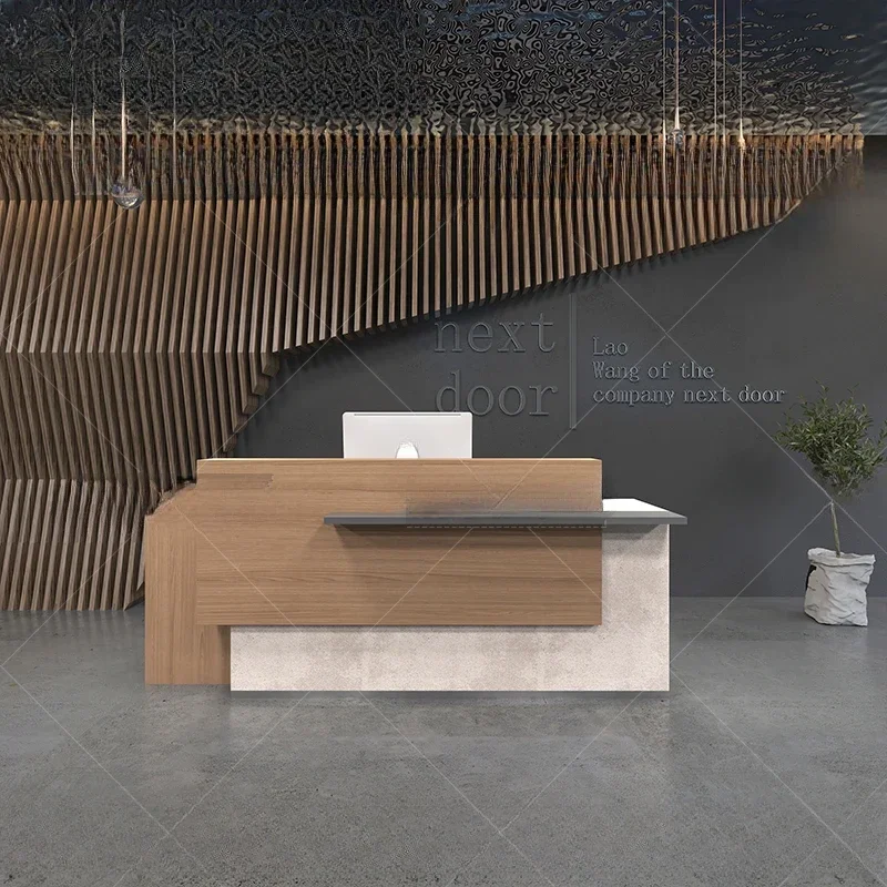 Luxury Consable Reception Desk Garden Modern Cashier Reception Desk Coffee Spa Escritorios De Ordenador Office Furniture WJ15XP
