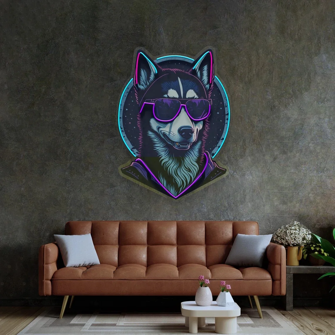 Cool Husky Neon Sign Home Room Wall Decor Neon Sign