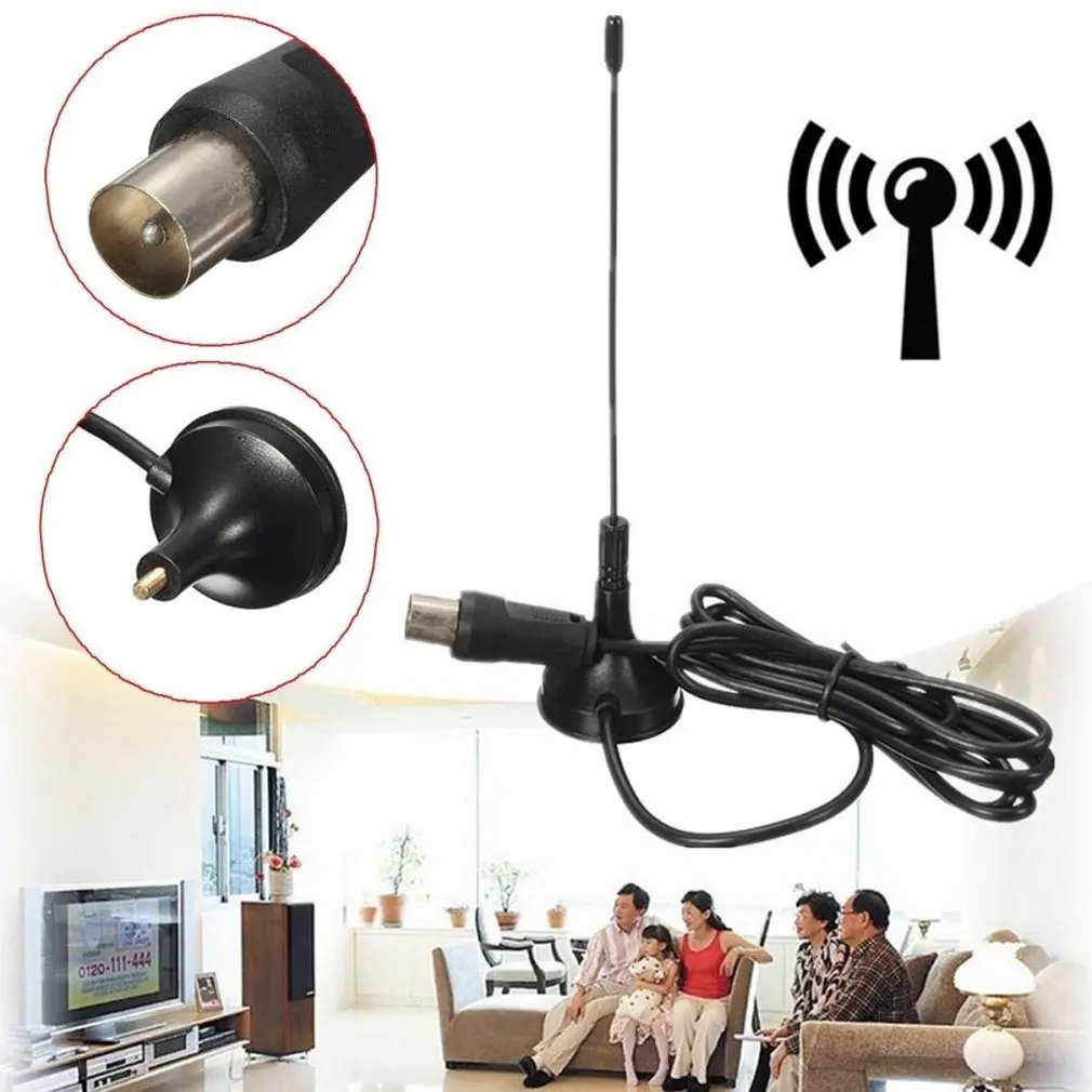 Digital DVB-T TV Antenna HDTV Antenna Aerial Booster 50 Miles Range Indoor Freeview For HDTV Box Cable Dropshipping Wholesale