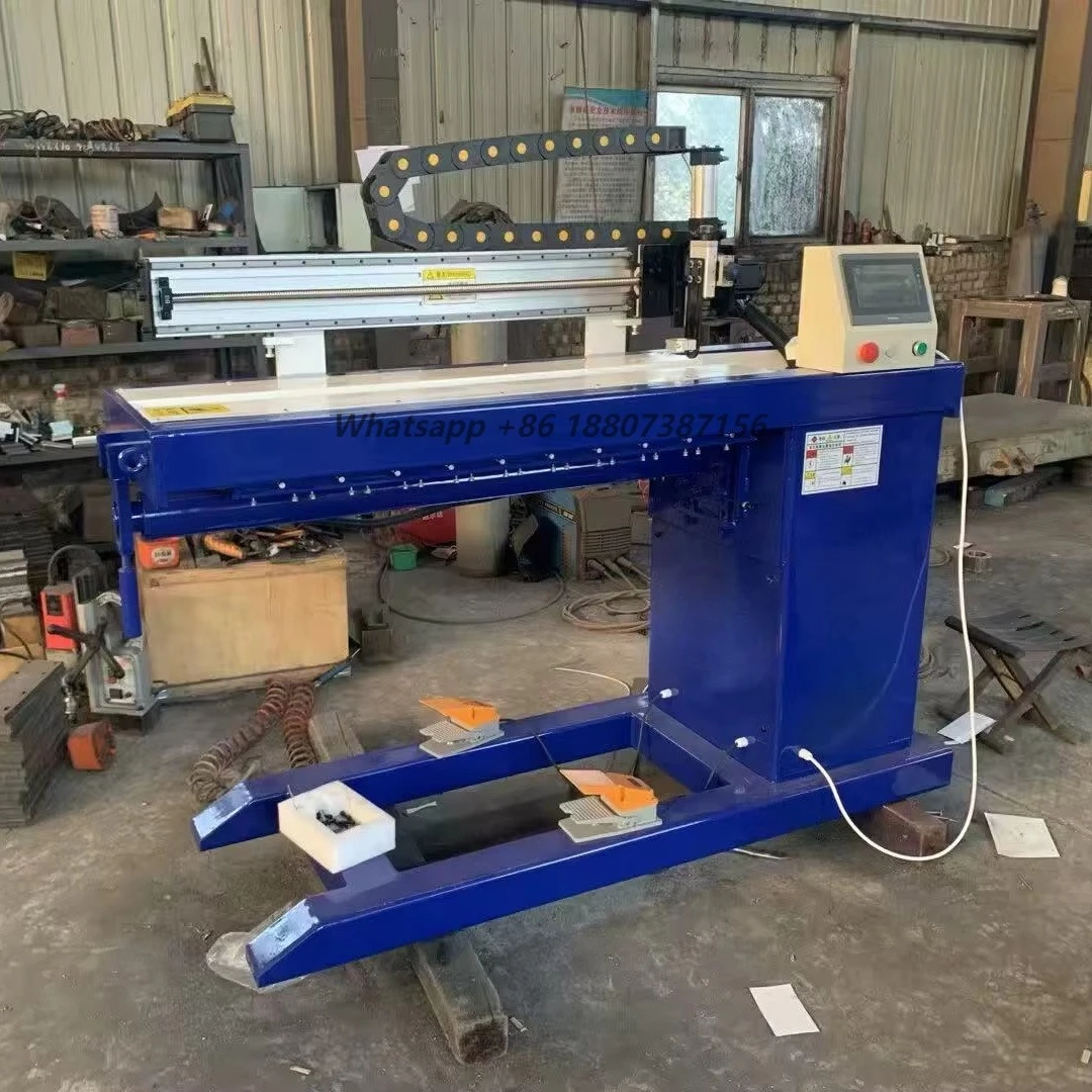 Automatic TIG Longitudinal Seam Welding Machine for Wire Mesh Panel | Straight Line Welder for Galvanized Carbon Steel