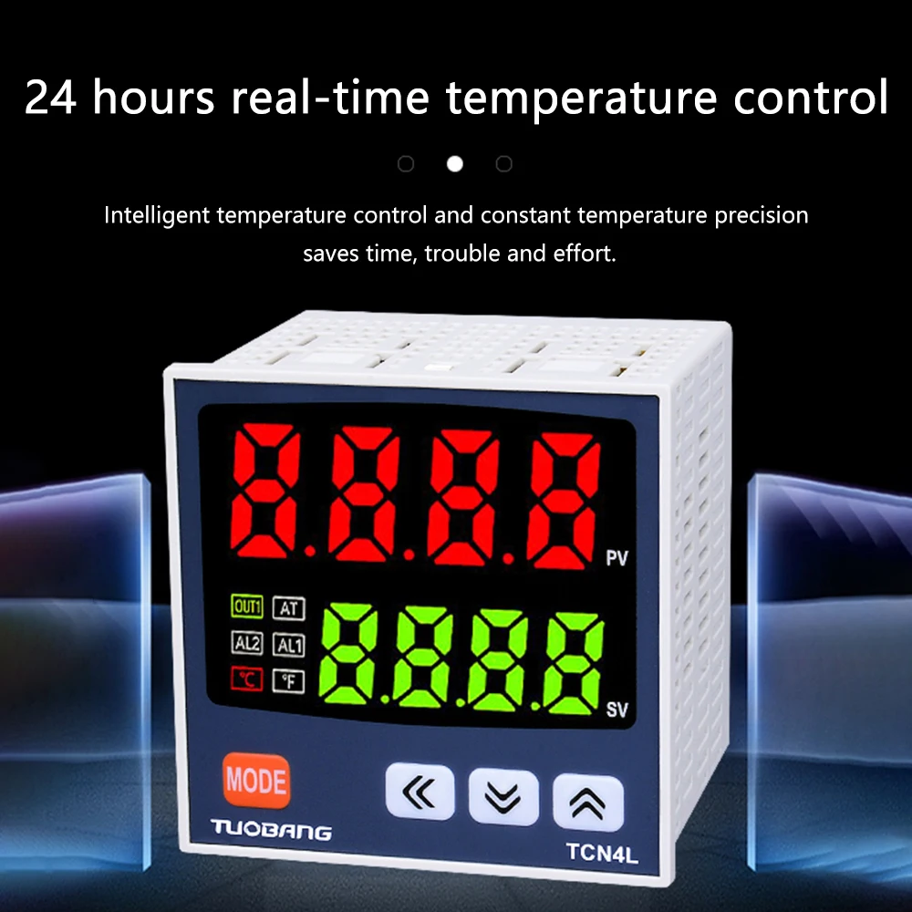 TCN4 PID Temperature Controller Meter Indicator Digital Programmable Thermostat Display SSR for Home Brewing Oven Incubator