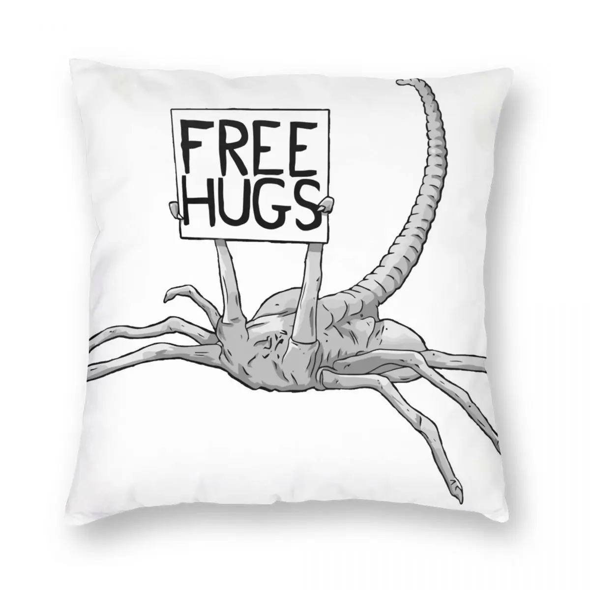 Face Hugger Free Hug Xenomorph Pillowcase Polyester Linen Velvet Printed Zip Decor Throw Pillow Case Car Cushion Cover