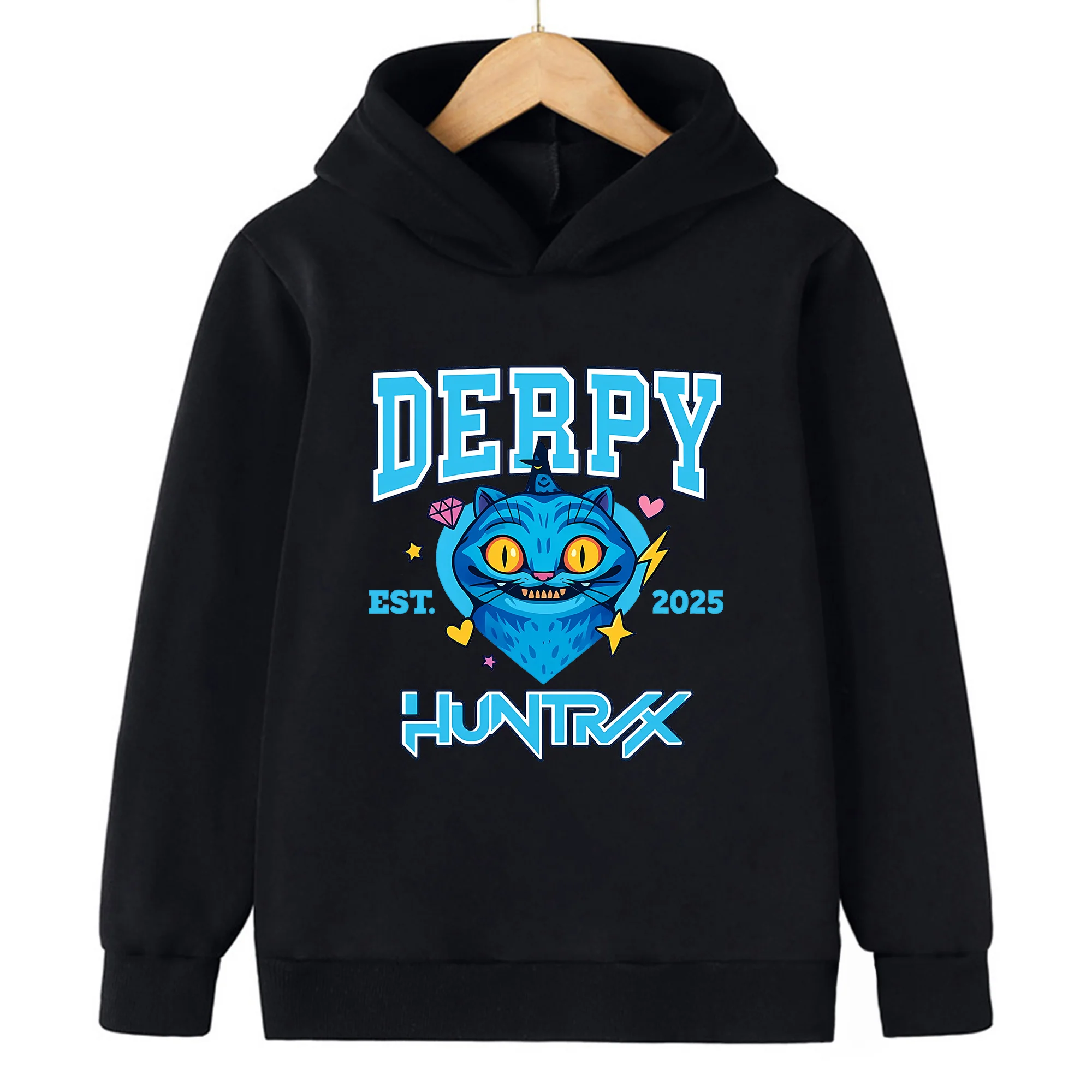 

KPop Demon Hunters Cartoon Fashion Casual Printed Girls' Top Hoodie KPop Children's Clothing Spring and Autumn Top Hoodie