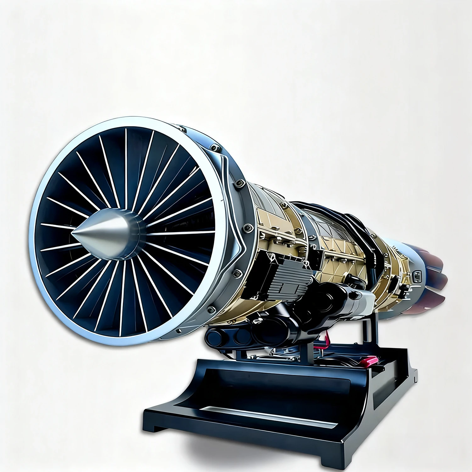 

New Aviation Turbojet Turbofan Engine Assembly Model Stainless Steel Alloy Handmade Toy