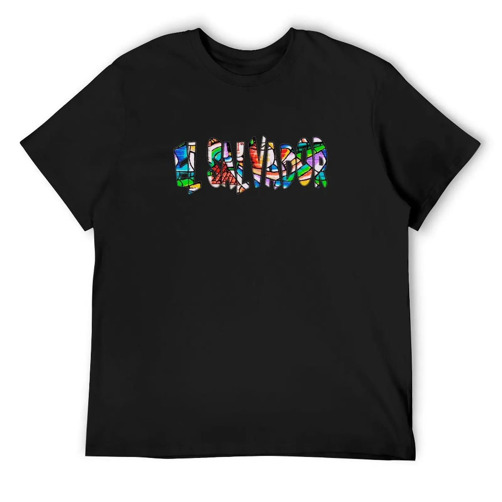 Футболка El Salvador Colorido, синие арховые топы, забавные футболки, мужские футболки высокого качества