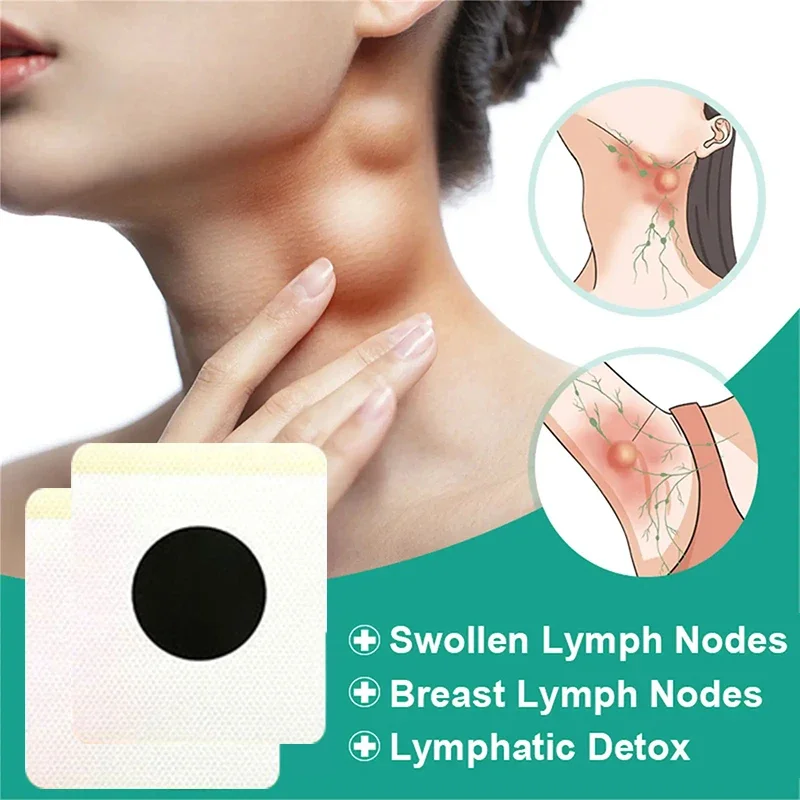 4PCS Lymph Detox Patch Lose Weight Dredging Collaterals Anti-Swelling Breast Lymphatic Nodes Treatment Chinese Medicine Plaster