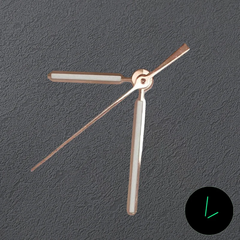 أعلى نهاية 9*13.5*13.5 مللي متر 3 دبابيس الإبر الأخضر مضيئة مؤشرات ساعة الأيدي مجموعة لحركة رويال أوك سيك NH35/NH36/4R/7S تعديل