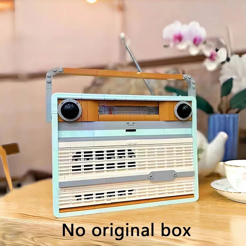 

2025 новая ретро радиомодель, строительный блок, рекордер, игрушка, подарок на день рождения для мальчиков и девочек