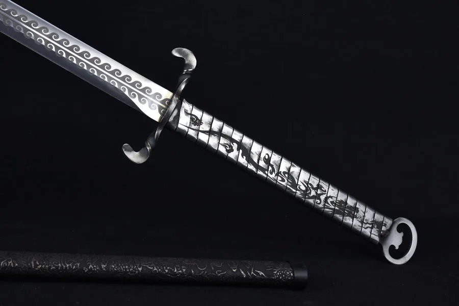 Medieval Japanese samurai sword Battle Preparation full tang Stainless steel katana Combat Training European Knight weapons view 5