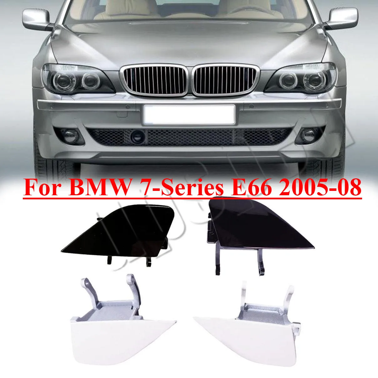 

Front Bumper Headlight Washer Cover Cap For BMW 7-Series E66 2005-08 51117142161