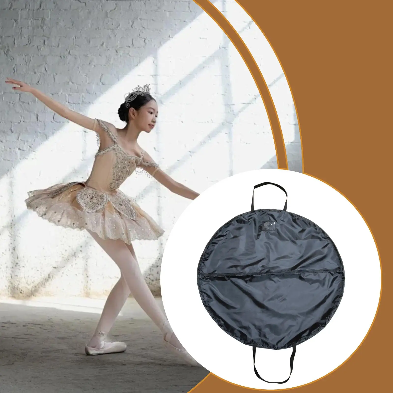 Large Capacity Dance Costume Garment Bag Washable Oxford Cloth Tutu Organizer for Performance Travel