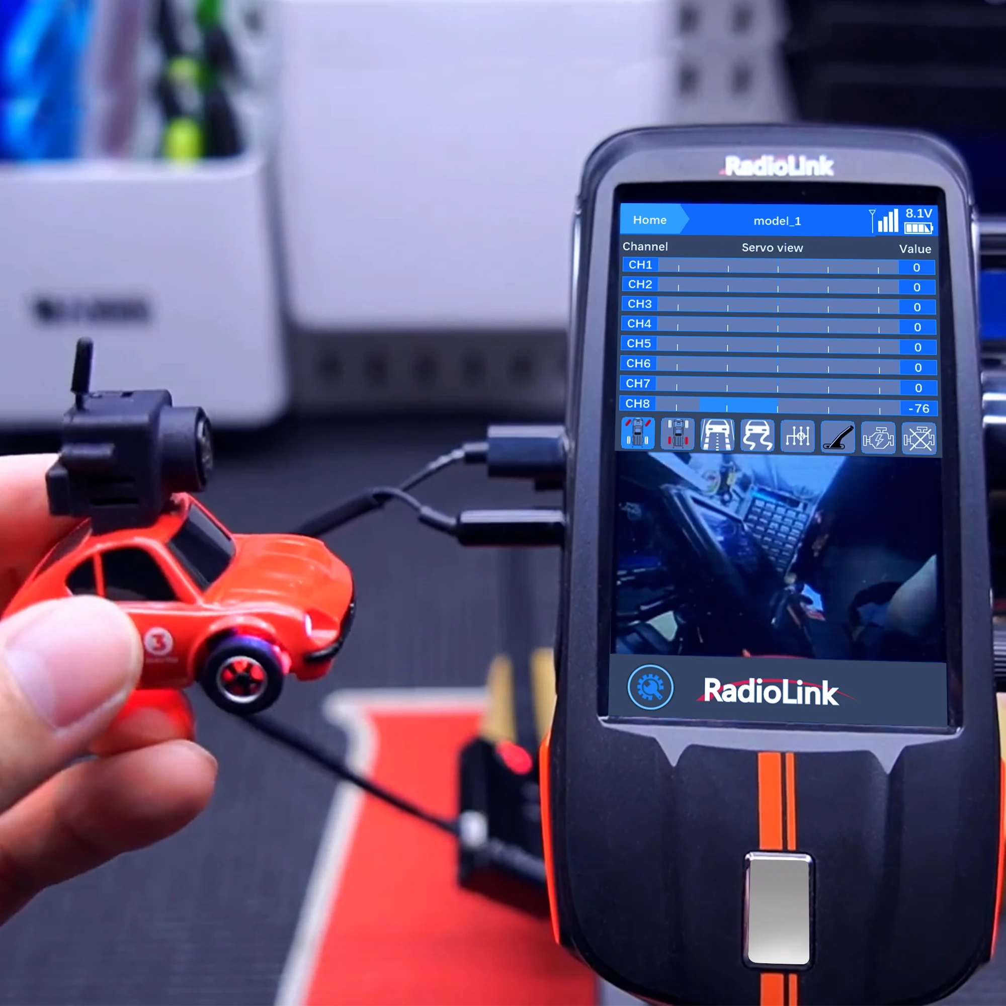 EWRF 800TVL Micro 5,8G 48CH CMOS AIO FPV OSD Kamera für Radiolink F121 Racing Drone 5,8G Wireless FPV empfänger Modul für RC8X – Detail 4