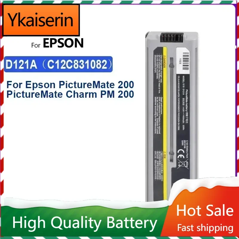 1450mAh D121a Li-ion Battery for Epson PictureMate Charm/Flash/Dash/Snap PM 200 ,Printer Charm PM 225 Accumulator Batteries