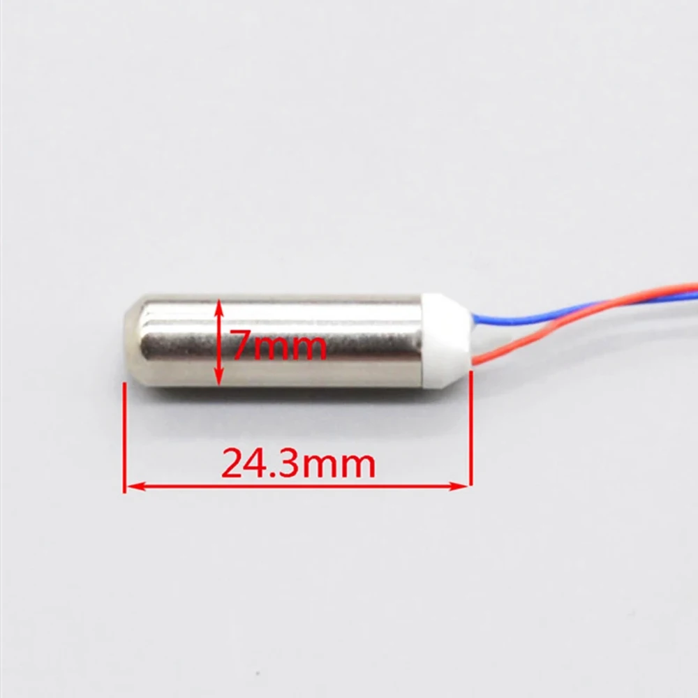 1PCS 7mm*25mm Coreless Motor Built-in Vibration Waterproof DC 1.5-3V Micro Vibration Motor For Electric Toothbrush Toys Parts