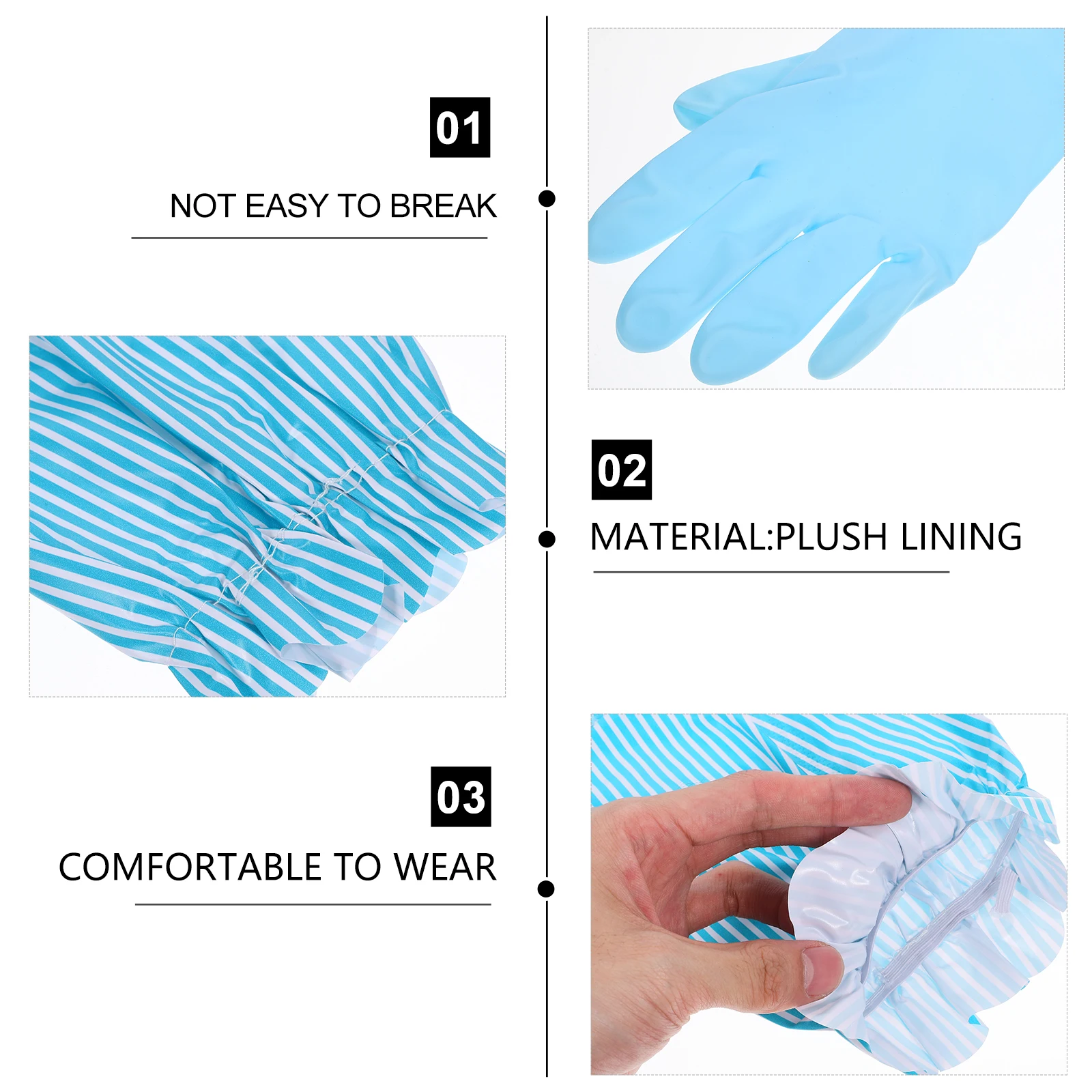 

Winter Dish Washing Reusable Cleaning Gloves For Kitchen Laundry Gardening Extra Long Warm Household Gloves Dishwashing
