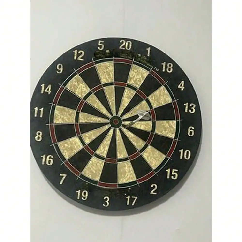 

Official Size Bristle Dartboard Set With 6 Professional Steel Tip Darts, Tournament Grade Dartboard For Home & Game Room