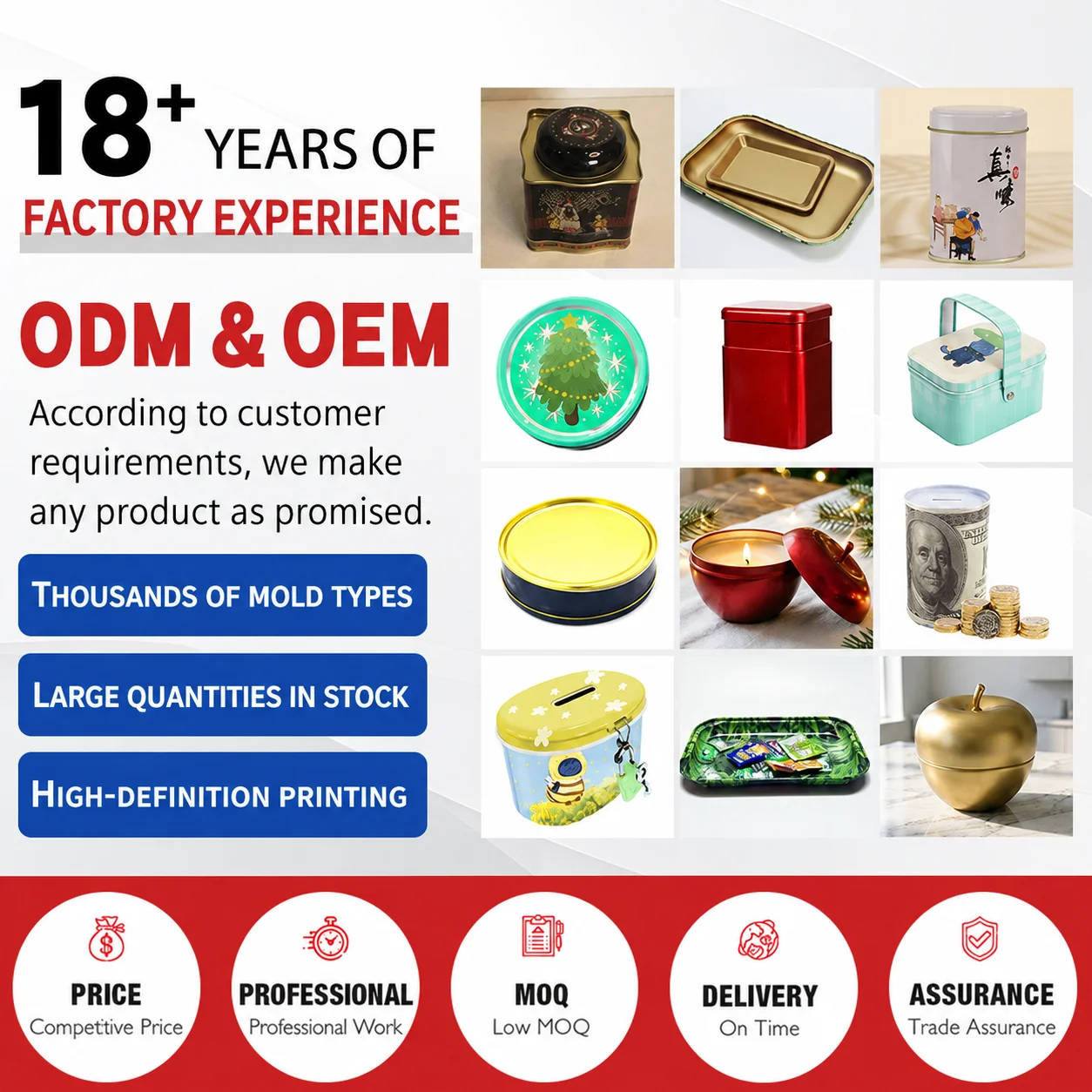 Shaped Tin Box Metal Tinplate Storage Jar Metal Gift Container  Shaped Sealed Tinplate Jar For Small Accessories