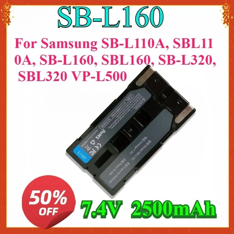 

For Samsung SB-L110A, SBL110A, SB-L160, SBL160, SB-L320, SBL320 VP-L500 New 2500mAh SB-L160 L110 2200mAh Rechargeable Battery