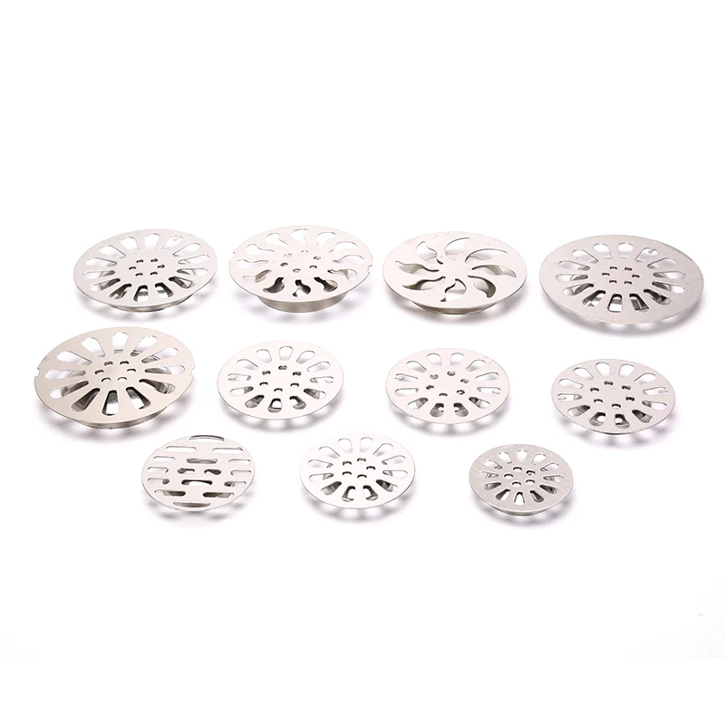 1pc Stainless steel floor drain cover overflow Round Anti-clogging shower Drain