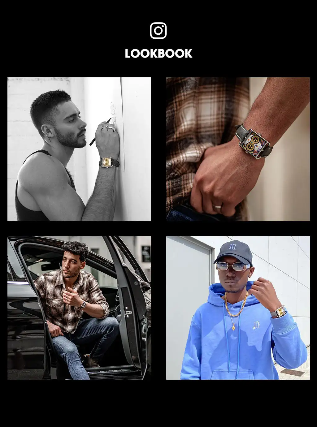 Happie Watch  for Couple Luxury Women/Men Wristwatch Waterproof Golden Clock Quartz Stainless Steel Fashion Men Ladies Watch