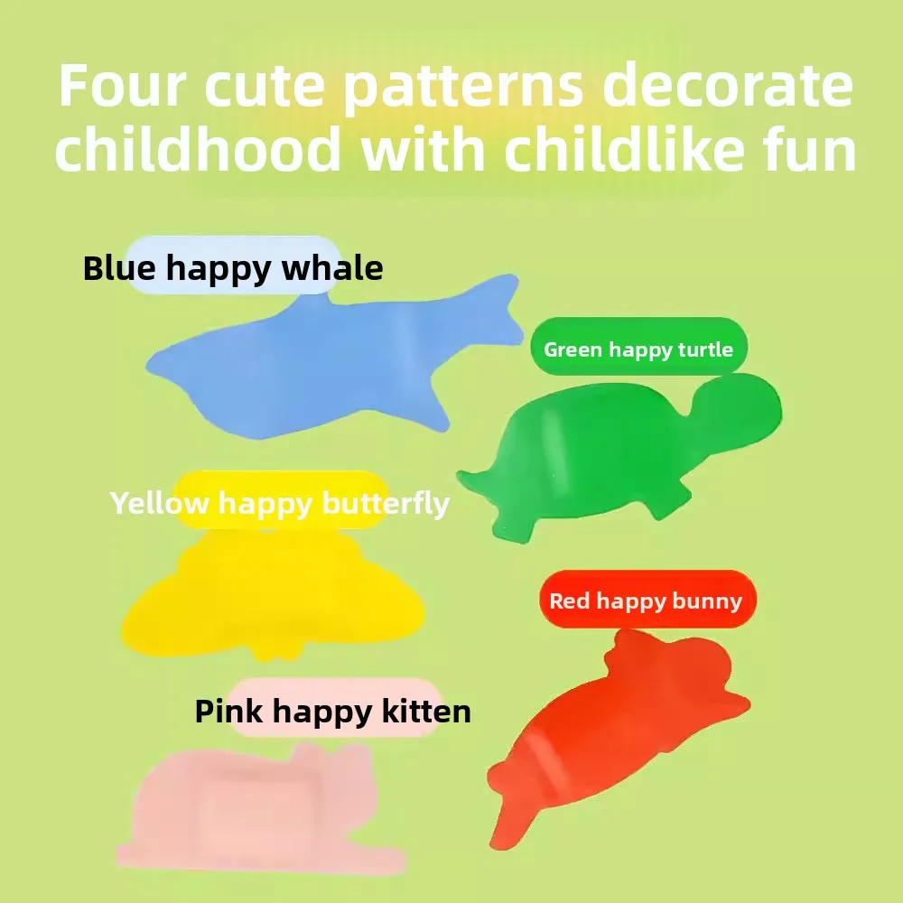 

Трансграничная дышащая эластичная детская пластырь с мультяшными животными, прозрачный узор, домашняя милая водонепроницаемая пластырь из полиэтилена