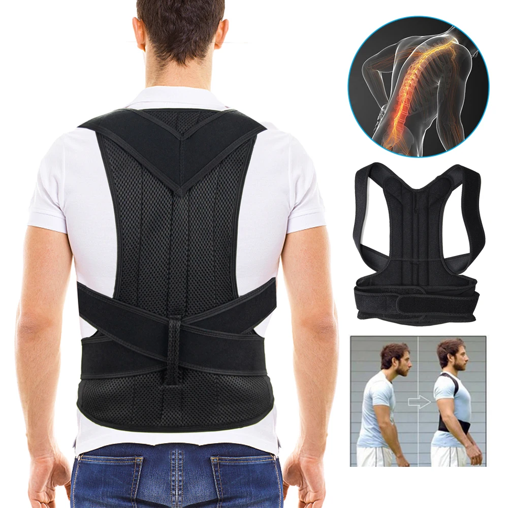 Back Posture Brace Clavicle Support Stop Slouching and Hunching Adjustable Back Trainer Unisex