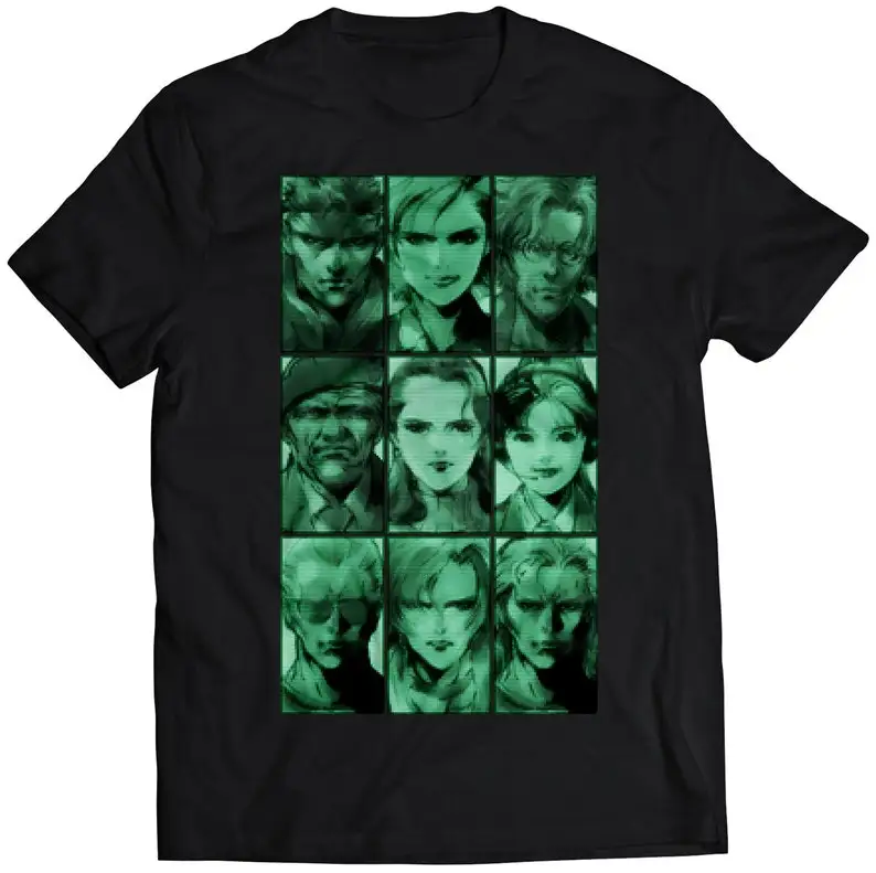 

Mgs Codec Portraits V2 Premium Unisex T-Shirt Men T-shirt Summer Cotton Short Sleeve O-Neck Men's T-Shirt