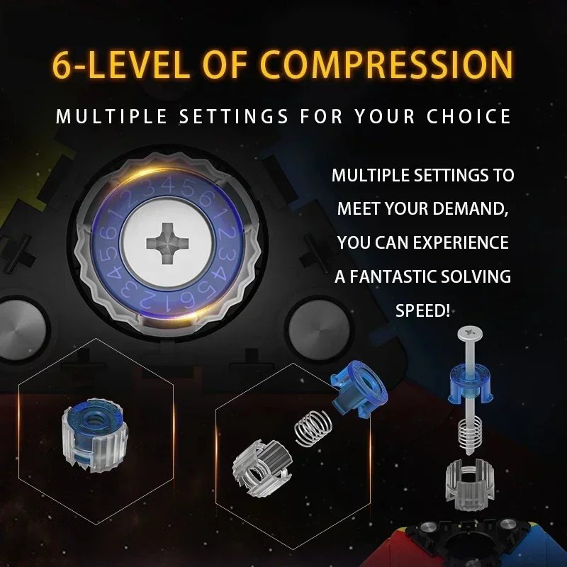 [Picube] DianSheng Solar S Pyraminx Magnetic Magic Pyramid Speed Cube Bez naklejek Profesjonalne puzzle Fidget Toys Cubo Magico