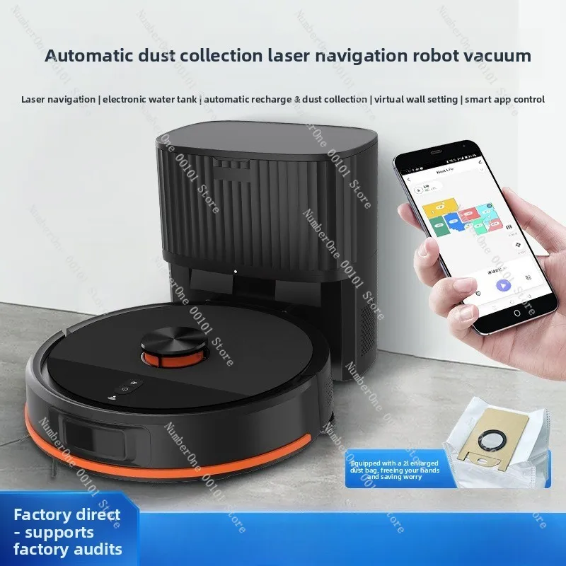 Intelligent laser sweeping robot sweeping, towing and suction three-in-one automatic dust collection treasure mobile phone WIFI