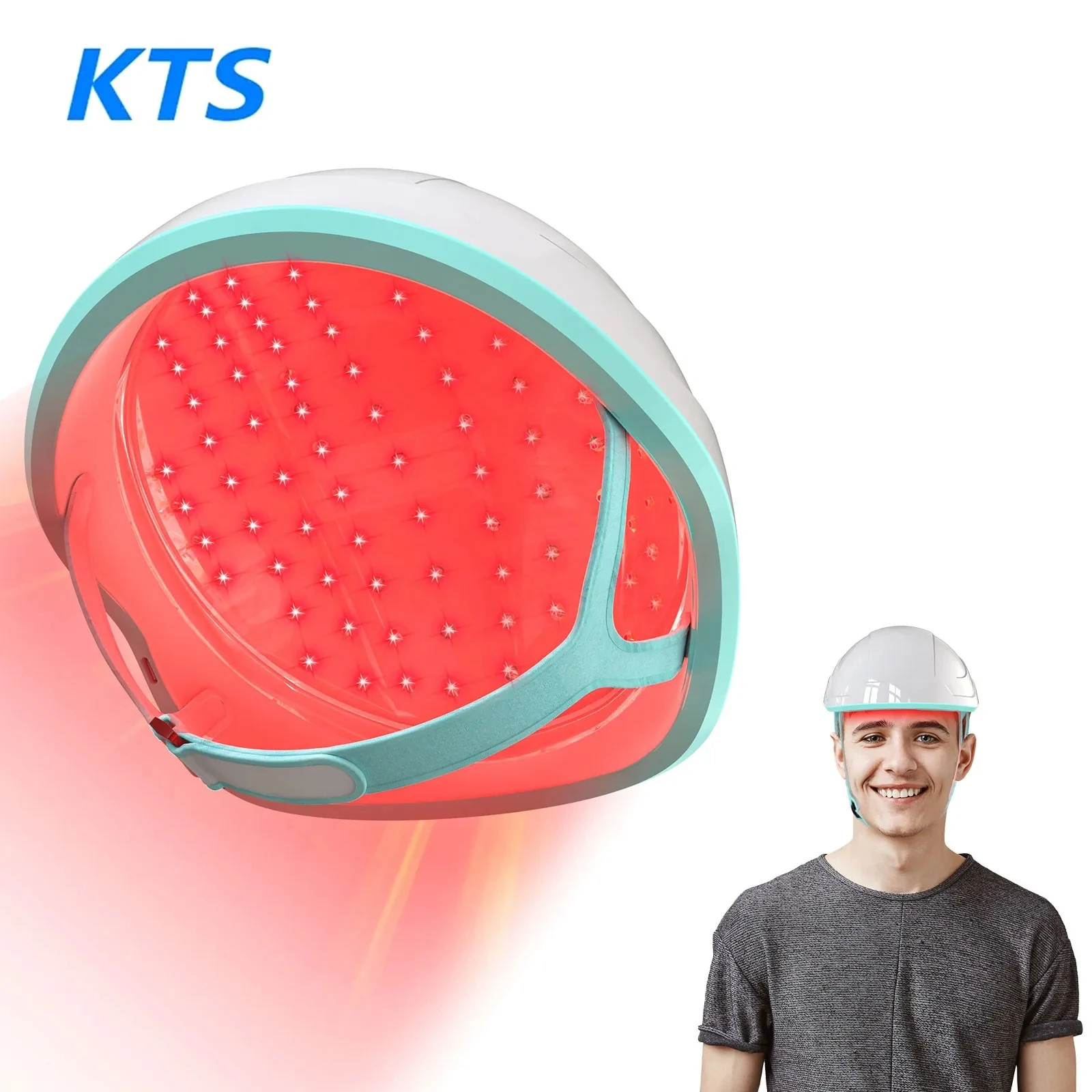 KTS-Casquette de croissance des cheveux sans fil, dispositif de thérapie laser LLLT pour cuir chevelu, chapeau laser portable pour la perte de