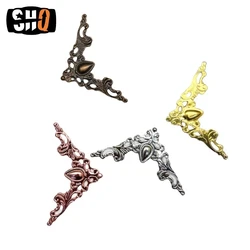 20pcs Metal Decorative Corner Cover Edge Protector for Book Scrapbook Photo Album Frame Jewelry Chest Gift Wine Wooden Box Case