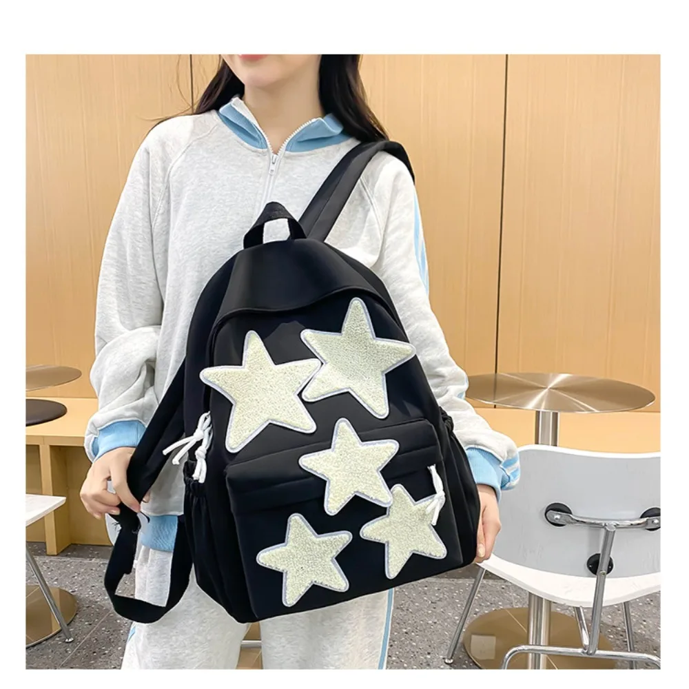 Fashion Large Capacity School Backpack Nylon Waterproof Computer Backpack Stars Travel Bag