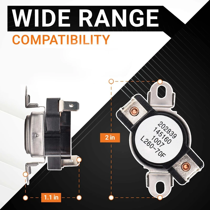 Лидер продаж, сменная деталь для сушильного термостата 3204267 для сушилки Kenmore Electrolux-заменяет 508516 73204267 AP213147