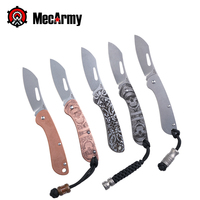 MecArmy EK3R Stainless Steel Knife Slipjoint pocket knife Tactical EDC Knife Folding Hunting Knife Blade Outdoor Mini Knife