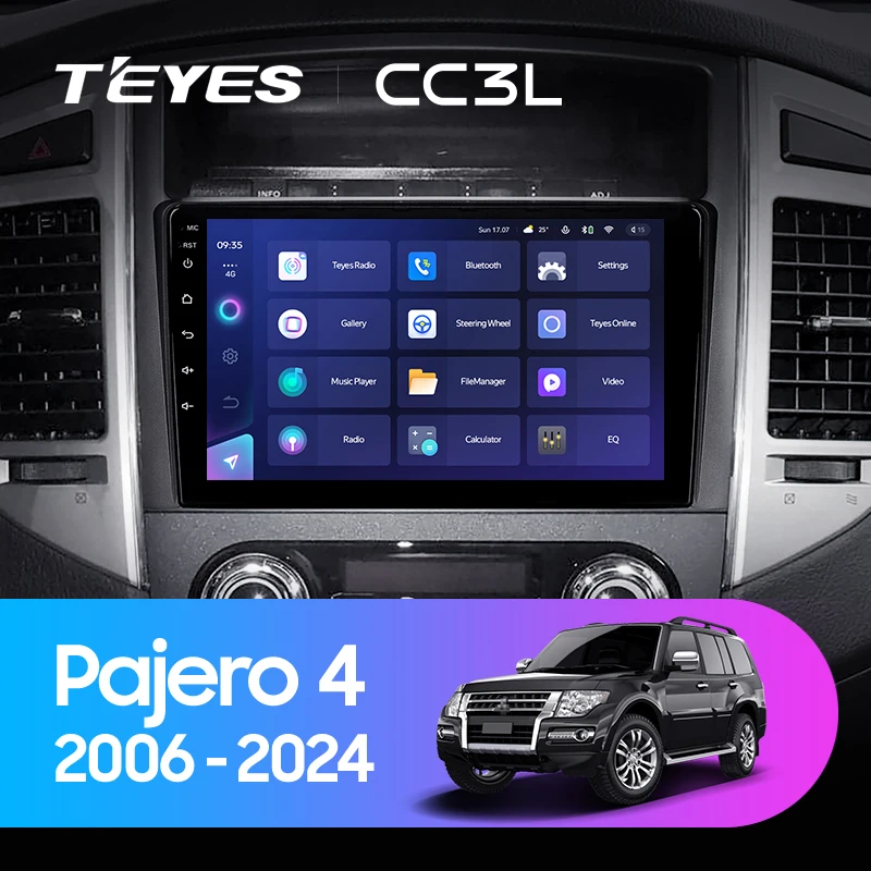 TEYES CC3L WIFI For Mitsubishi Pajero 4 V80 2006 - 2024 Car Radio Multimedia Video Player Navigation stereo No 2din 2 din dvd