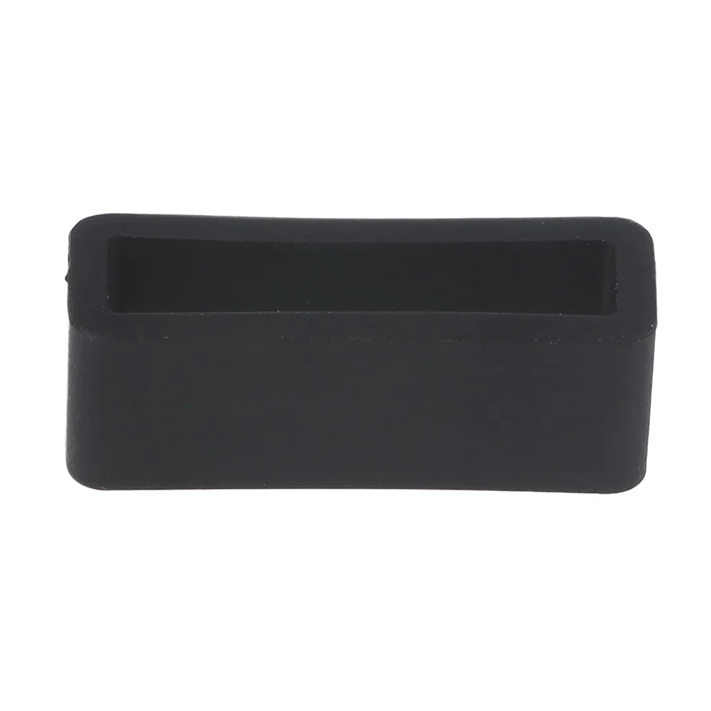 10 قطع من حلقات حزام الساعة البديلة المصنوعة من السيليكون الأسود وحلقات الاحتفاظ المتينة لملحقات ساعة اليد مقاس 20 مم